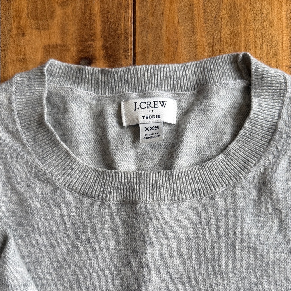 J. Crew Heather Gray Knit Top